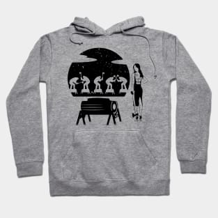 Woodchopping woman Hoodie